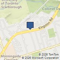 Map Toronto, ON M1E4Z4, Canada