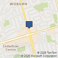 Map Toronto, ON M1H2A4, Canada