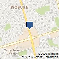 Map Toronto, ON M1H2A5, Canada