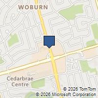 Map Toronto, ON M1H2A7, Canada