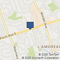 Map Toronto, ON M1W4C1, Canada