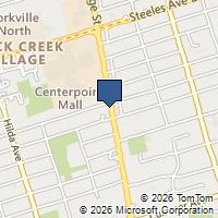 Map Toronto, ON M2M3X1, Canada