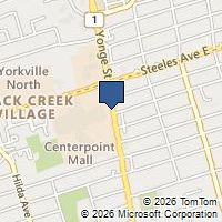 Map Toronto, ON M2M3X4, Canada