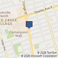 Map Toronto, ON M2M3X6, Canada