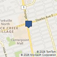 Map Toronto, ON M2M3X8, Canada