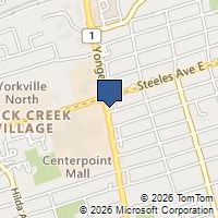 Map Toronto, ON M2M3X9, Canada