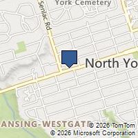 Map Toronto, ON M2N1N1, Canada