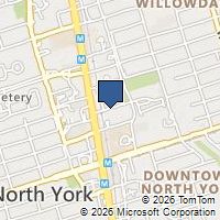 Map Toronto, ON M2N3G1, Canada