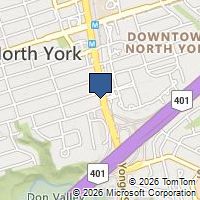 Map Toronto, ON M2N5L7, Canada