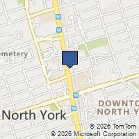 Map Toronto, ON M2N5N4, Canada