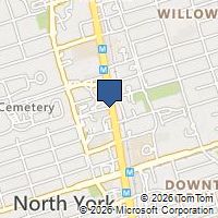 Map Toronto, ON M2N6K1, Canada