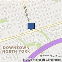 Map Toronto, ON M2N6M9, Canada