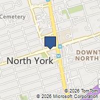 Map Toronto, ON M2N6S6, Canada