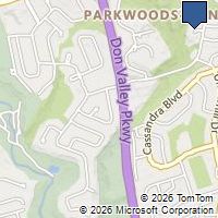 Map Toronto, ON M3A1M3, Canada