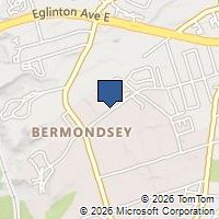 Map Toronto, ON M4A1E1, Canada