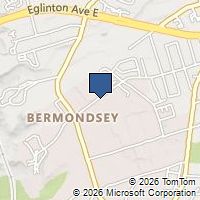 Map Toronto, ON M4A1E6, Canada