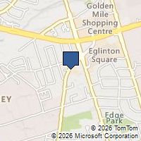 Map Toronto, ON M4A1X1, Canada