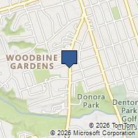 Map Toronto, ON M4B2E8, Canada