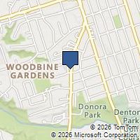 Map Toronto, ON M4B2E9, Canada