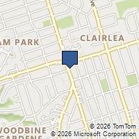 Map Toronto, ON M4B2K2, Canada