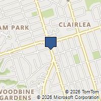 Map Toronto, ON M4B2K3, Canada