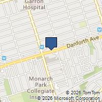 Map Toronto, ON M4C1H6, Canada