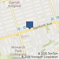 Map Toronto, ON M4C1H8, Canada