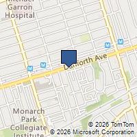 Map Toronto, ON M4C1J2, Canada