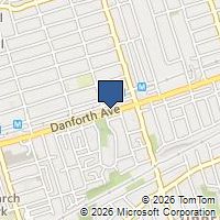 Map Toronto, ON M4C1J6, Canada