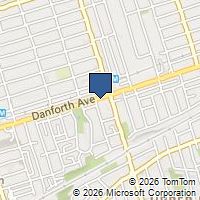 Map Toronto, ON M4C1J8, Canada