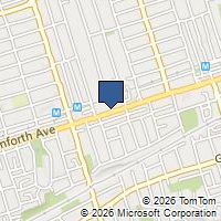 Map Toronto, ON M4C1K3, Canada
