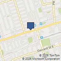 Map Toronto, ON M4C1K9, Canada