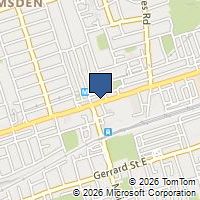 Map Toronto, ON M4C1L3, Canada