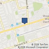 Map Toronto, ON M4C1L7, Canada