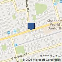 Map Toronto, ON M4C1L9, Canada