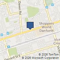Map Toronto, ON M4C1M1, Canada