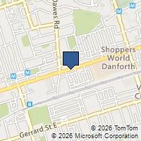 Map Toronto, ON M4C1M2, Canada