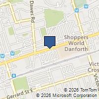 Map Toronto, ON M4C1M3, Canada