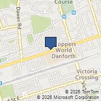 Map Toronto, ON M4C1M6, Canada