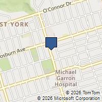 Map Toronto, ON M4C3G1, Canada