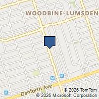 Map Toronto, ON M4C4C6, Canada