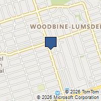 Map Toronto, ON M4C4E1, Canada