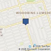 Map Toronto, ON M4C4E2, Canada