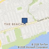 Map Toronto, ON M4E1E1, Canada