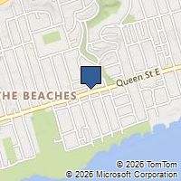 Map Toronto, ON M4E1E3, Canada