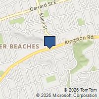 Map Toronto, ON M4E1R3, Canada