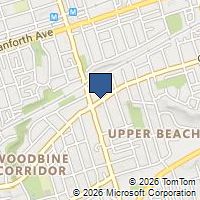 Map Toronto, ON M4E2B1, Canada