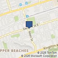 Map Toronto, ON M4E2V9, Canada