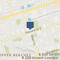 Map Toronto, ON M4E2W1, Canada