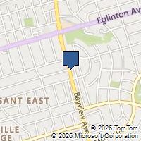 Map Toronto, ON M4G3C1, Canada